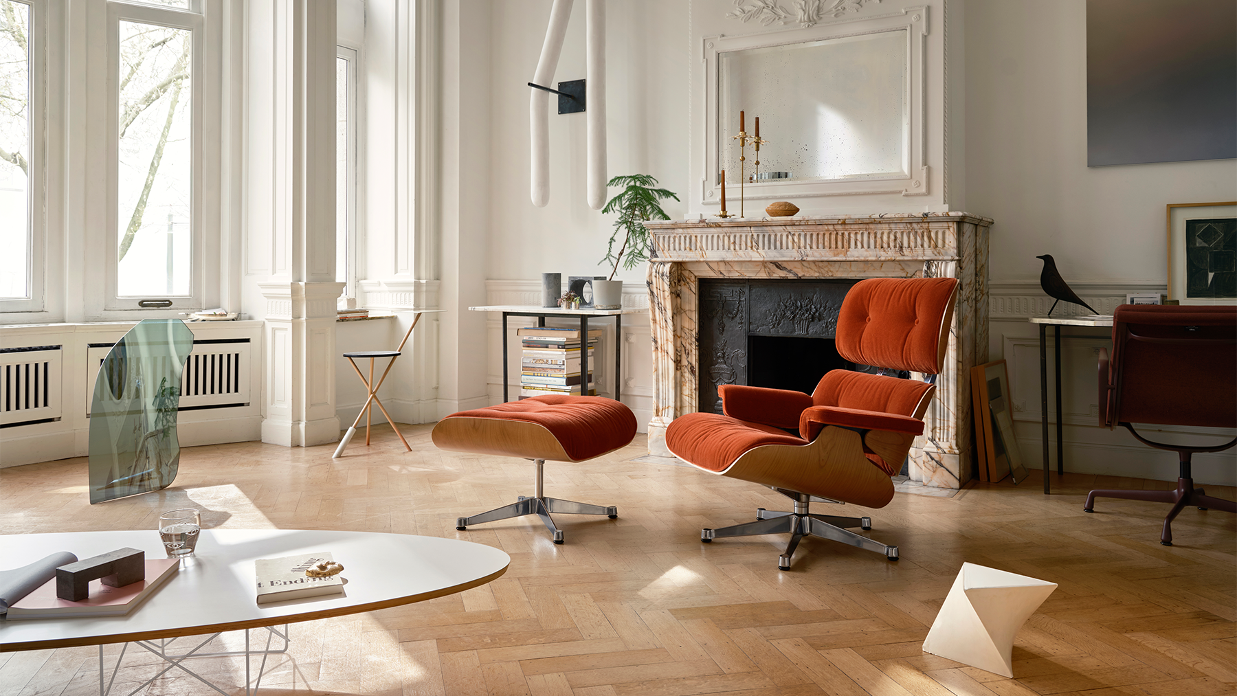 Interiér s kreslom Vitra Eames Lounge Chair