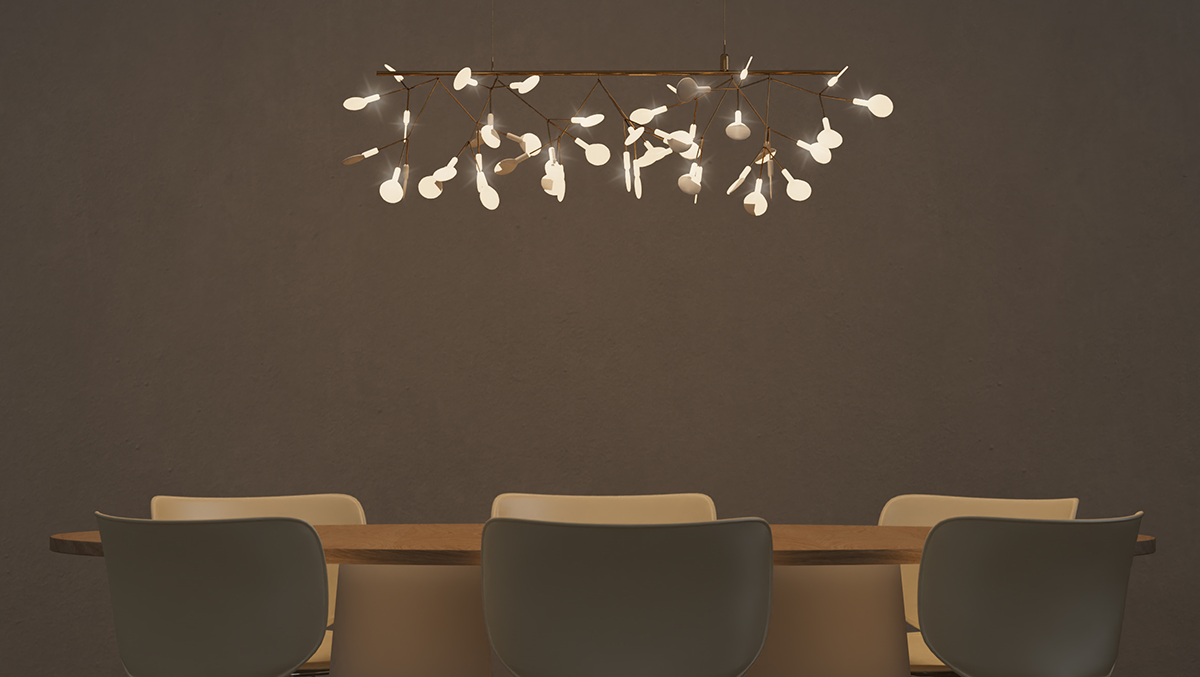 Svietidlo Moooi Heracleum v interiéri